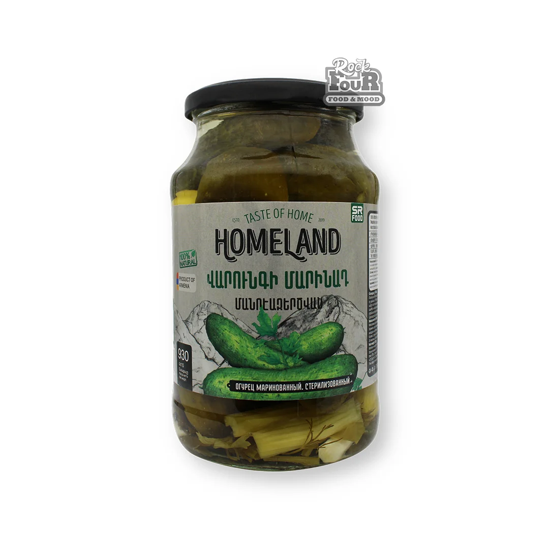 Pickled cucumber "Homeland" 930g